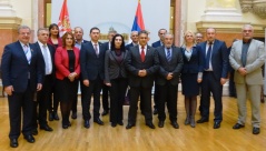 17 November 2016 The members of the Parliamentary Friendship Group with Slovenia and the Slovenian Ambassador in Belgrade